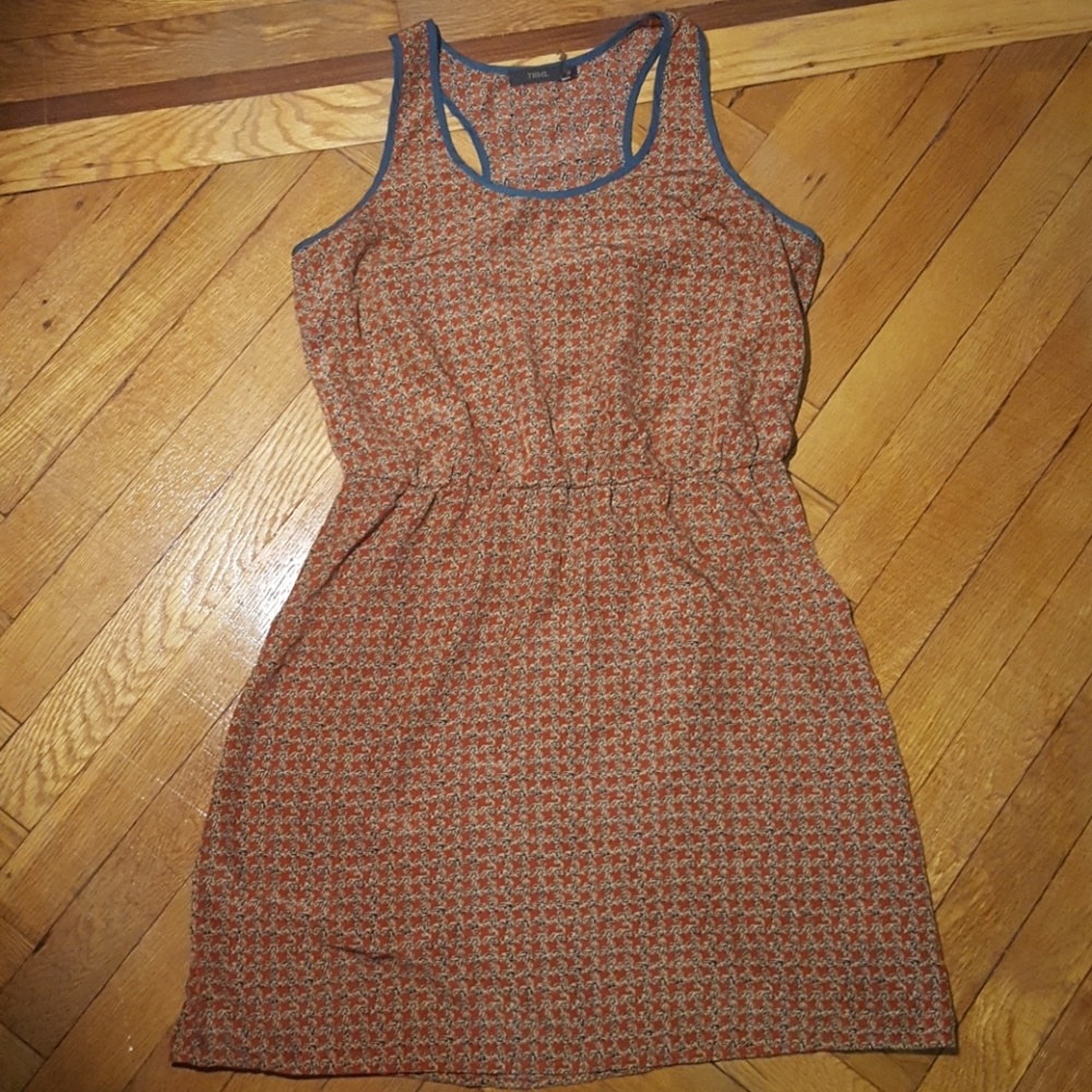 Patterned Shift Racerback Dress